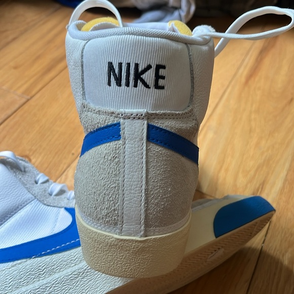 NEW Nike Blazer Mid Pro Club DQ7673-102 Men's White/Beach/Blue Sneaker Shoes 13 - Picture 8 of 14